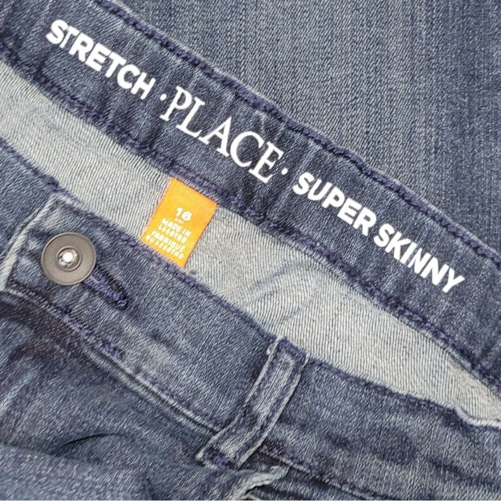 The childrens place boys size 16 Stretch super skinny jeans